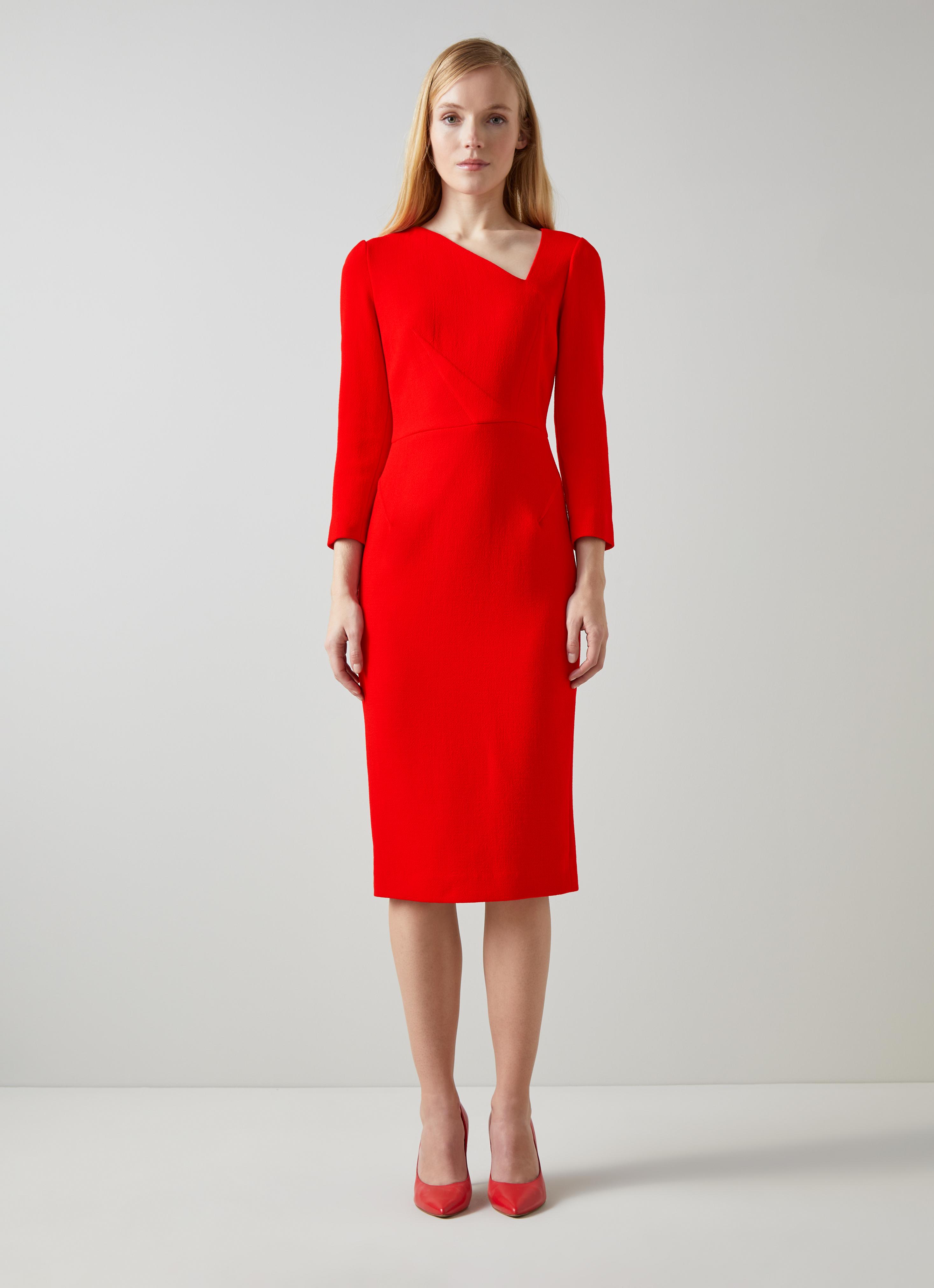 Alexis Poppy Red Wool Crepe Shift Dress | The Archive Sale | L.K.